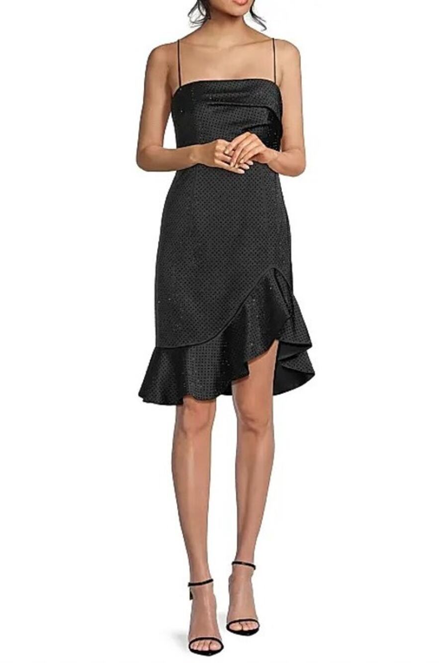 Emanuel Ungaro Xandra Hotfix Satin Sleeveless Minidress Size US4 NWOT $995